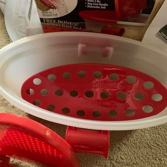 Microwave Pasta Boat Tele Brands Pasta Cooker - Picture 2 of 6